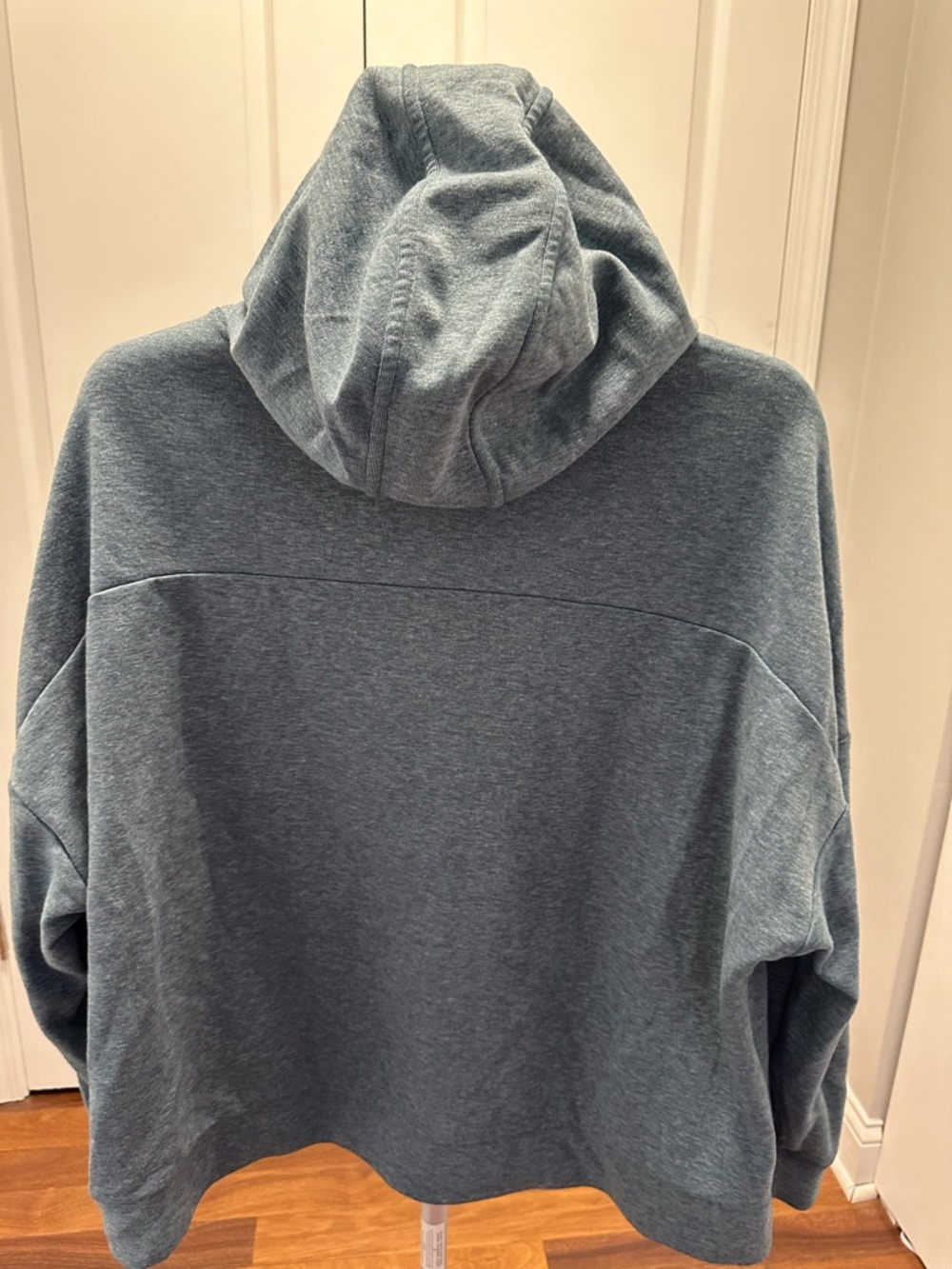 CALIA by Carrie Underwood Heather Teal Funnel Neck Pullover Hoodie - Picture 3 of 4